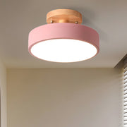 Round Small Semi-Flush LED Ceiling Lights For Hallway
