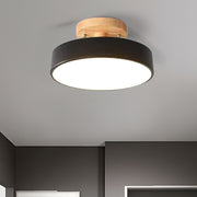 Round Small Semi-Flush LED Ceiling Lights For Hallway