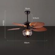 Black Creative Flying Ceiling Fans with Outdoor Lighting