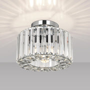 Semi Flush Mount Metal Crystal Ceiling Light