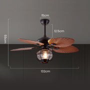 Black Creative Flying Ceiling Fans with Outdoor Lighting