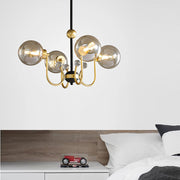 Modern Simple Round Multi-color Bedroom Pendant Lamp