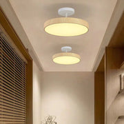 Walnut LED Semi-Flush Dimmable Ceiling Lamp