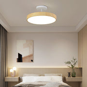 Walnut LED Semi-Flush Dimmable Ceiling Lamp