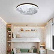 Simple Minimalist Moon Round LED Dimmable Ceiling Light