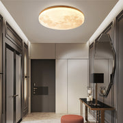 Simple Minimalist Moon Round LED Dimmable Ceiling Light