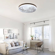 Simple Minimalist Moon Round LED Dimmable Ceiling Light