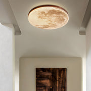 Simple Minimalist Moon Round LED Dimmable Ceiling Light