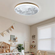 Simple Minimalist Moon Round LED Dimmable Ceiling Light