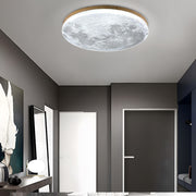 Simple Minimalist Moon Round LED Dimmable Ceiling Light