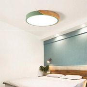Simple Round Wood LED Dimmable Ceiling Lights