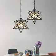 Nordic Creative Stars Metal Pendant Lights For Living Room