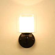 Vintage Bedside Wall Light With Glass Shade