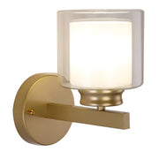 Vintage Bedside Wall Light With Glass Shade