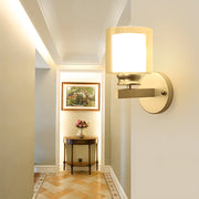 Vintage Bedside Wall Light With Glass Shade