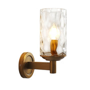 Vintage Iron Armed Glass Wall Lights