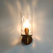 Vintage Iron Armed Glass Wall Lights