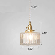 Vintage Glass Pendant Light For Kitchen