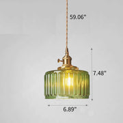 Vintage Glass Pendant Light For Kitchen