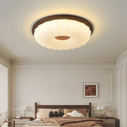 Walnut Color Modern LED Bedroom Ceiling Light