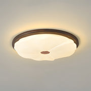 Walnut Color Modern LED Bedroom Ceiling Light
