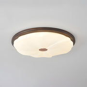Walnut Color Modern LED Bedroom Ceiling Light