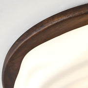 Walnut Color Modern LED Bedroom Ceiling Light
