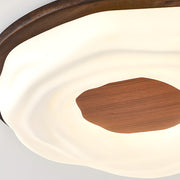 Walnut Color Modern LED Bedroom Ceiling Light