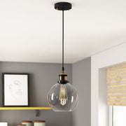 Modern Minimalist Black Glass Living Room Pendant Lights