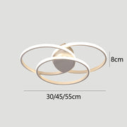 Modern Minimalist Creative White Multi-ring Living Room LED Dimmable Ceiling Lights