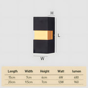 IP65 LED Retro Waterproof Outdoor Wall Light