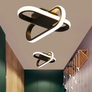 Unique LED Hallway Iron Black Ceiling Light