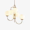 Metal Glass Retro Spherical Chandelier