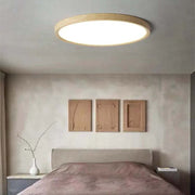 Cream Style Flush Mount Wood Ceiling Light