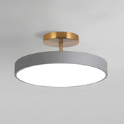 Modern Simple Round Acrylic Color LED Semi Ceiling Light