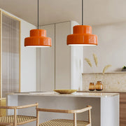 Vintage Orange Simple Pendant Light For Dining Room
