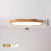 Cream Style Flush Mount Wood Ceiling Light