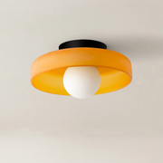 Glass Round Flush Mount Kitchen Flush Ceiling Light