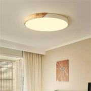 Simple Round Wood LED Dimmable Ceiling Lights