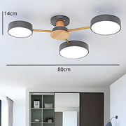 Multi Bulbs Round LED Ceiling Light for Bedroom