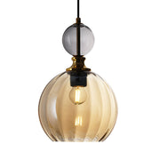 Minimalist Colorful Globe Glass Dining Room Pendant Light