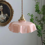 Tiffany Pleated Edge Glass Pendant Light