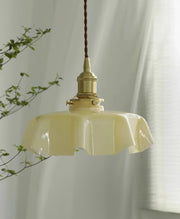 Tiffany Pleated Edge Glass Pendant Light