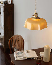 Tiffany Pleated Edge Glass Pendant Light