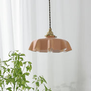 Tiffany Pleated Edge Glass Pendant Light