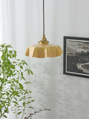 Tiffany Pleated Edge Glass Pendant Light
