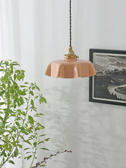 Tiffany Pleated Edge Glass Pendant Light