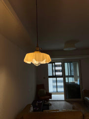Tiffany Pleated Edge Glass Pendant Light