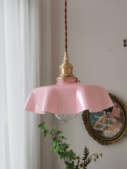 Tiffany Pleated Edge Glass Pendant Light