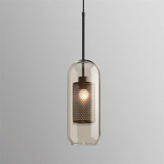 Bauhaus Glass Shade Metal Pendant Light